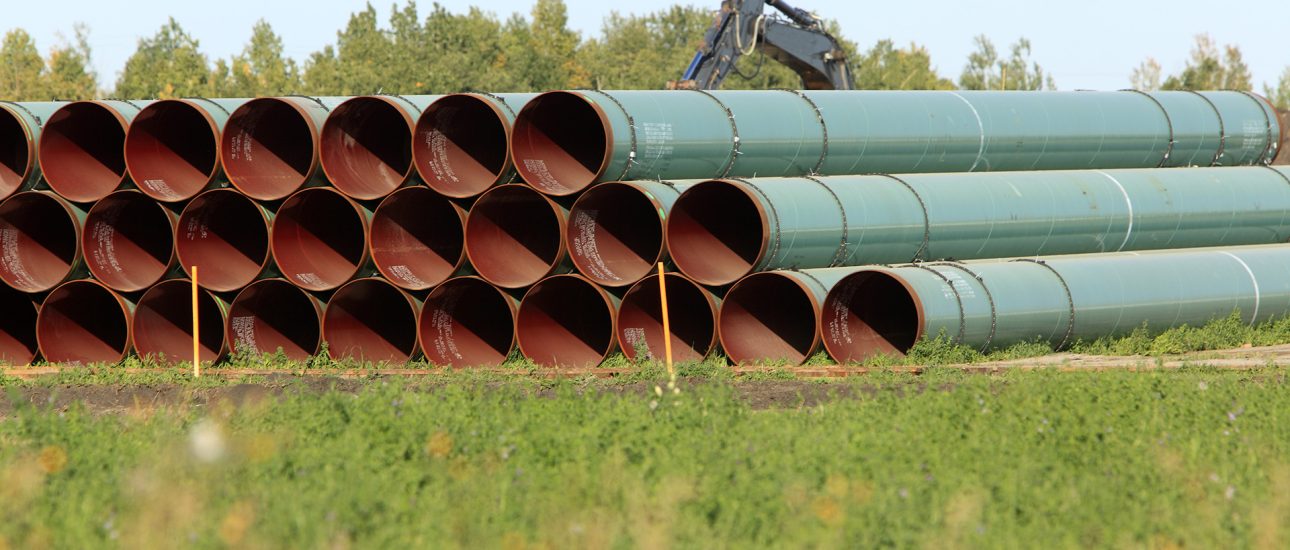 pipeline staging yard