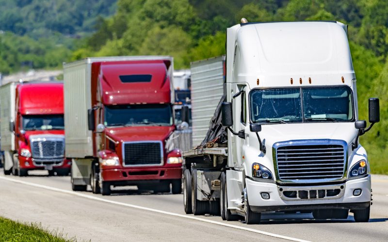 Semi Trucks on Interstate