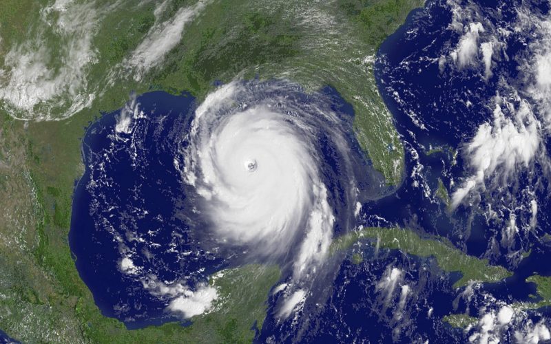 Hurricane in the Gulf of Mexico